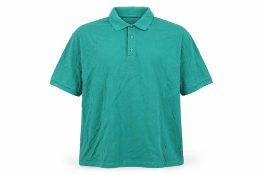Front view of Antartex men’s green polo, size XL