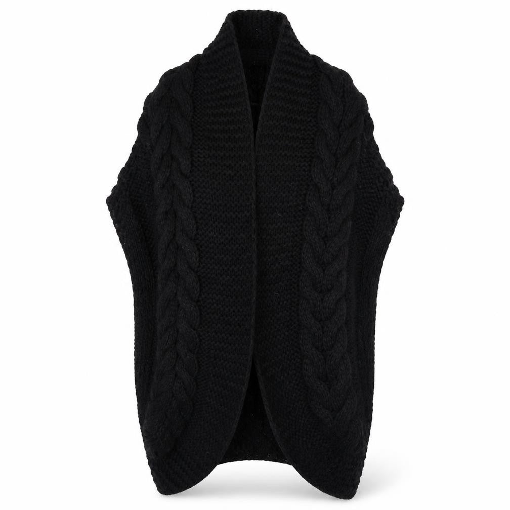 F&F Womens Black  Knit Jacket Coatigan Size 14