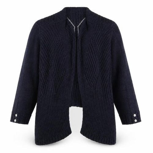 PREUNA Womens Blue  Corduroy Cardigan Jumper Size 12  - V