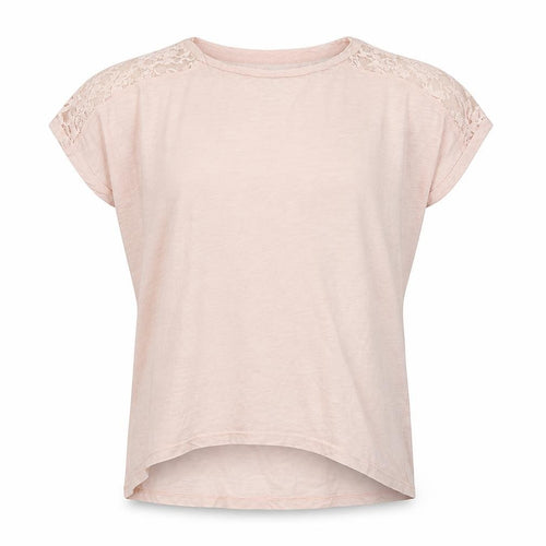LOGG Girls Ivory   Basic Polo Size 11-12 Years  - Lace trim on top