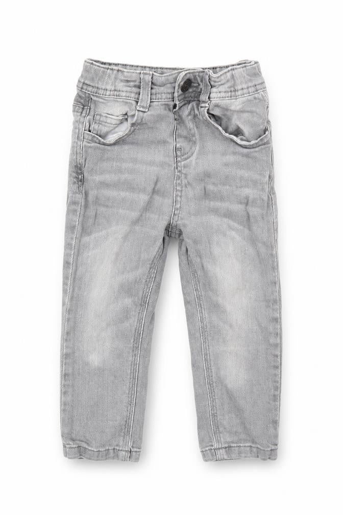 Preworn Boys Grey   Cargo Jeans Size 12-18 Months