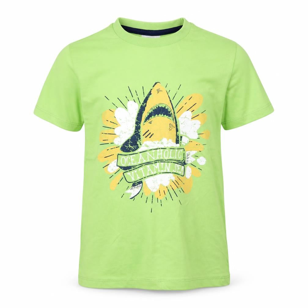 Kool Kids Boys Green   Basic T-Shirt Size 10 Years