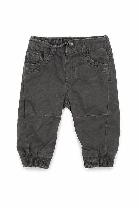 Front view of Baby Baby Grey Cargo Trousers, size 3-6, Months