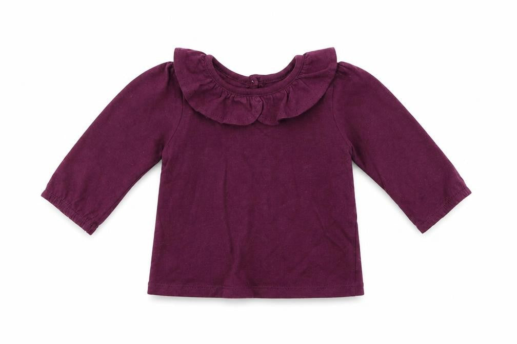 George Girls Purple   Basic T-Shirt Size 0-3 Months