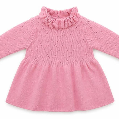 Marks and Spencer Boys Pink   Jumper Dress  Size 3-6 Months