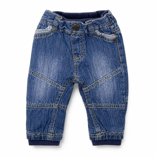 Mothercare Boys Blue Ikat  Jogger Jeans Size 3-6 Months