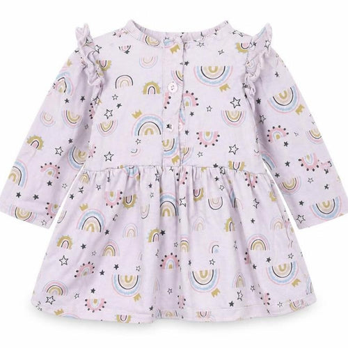 Matalan Girls Pink Geometric  Fit & Flare  Size 3-6 Months