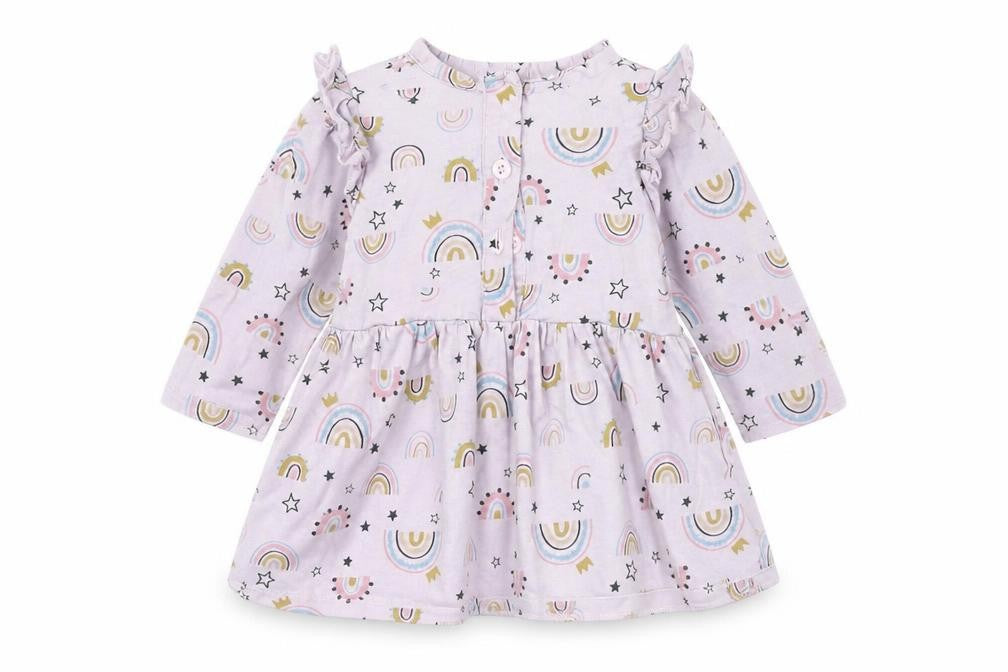 Matalan Girls Pink Geometric  Fit & Flare  Size 3-6 Months