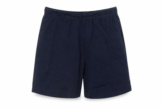 Front view of Pepperts boys’ blue bermuda shorts, size 8-9, years