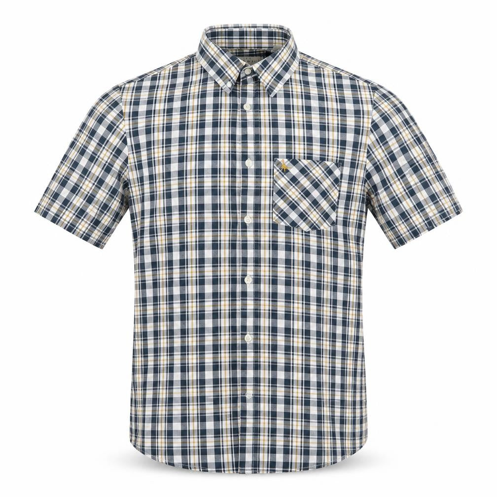 Jack Wills Mens Multicoloured Check   Button-Up Size S