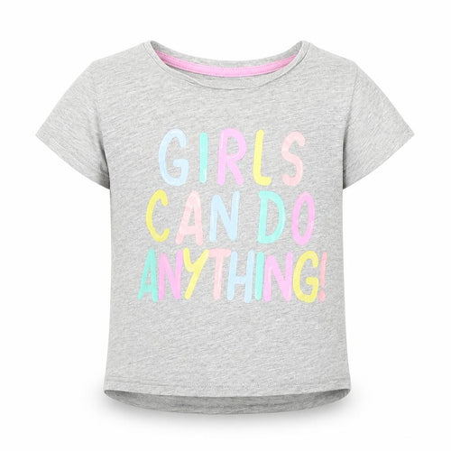 Matalan Girls Grey Animal Print  Basic T-Shirt Size 3-6 Months