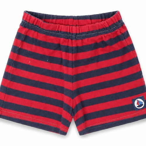 George Boys Red Striped  Capri Trousers Size 3-6 Months