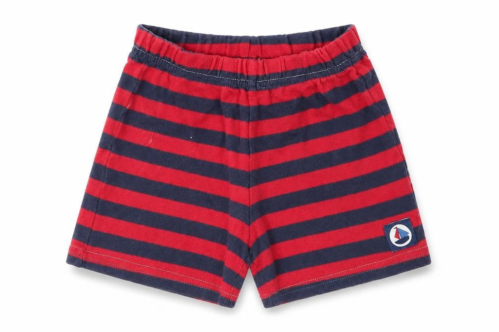 George Boys Red Striped  Capri Trousers Size 3-6 Months