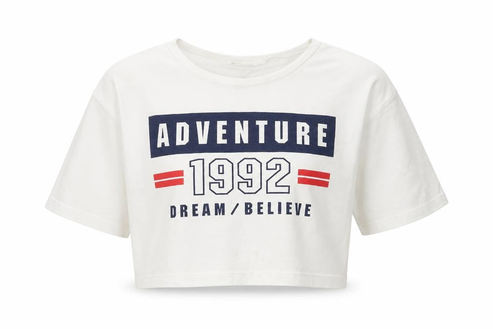 Front view of H&M girls’ white basic t-shirt, size 9-10, years