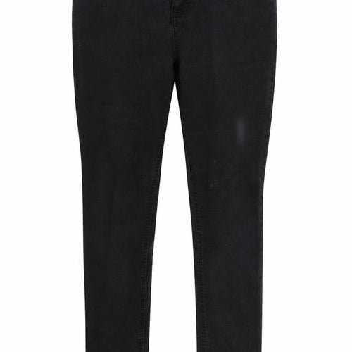 Denim & Co. Womens Black  Denim Straight Jeans Size 14 L28 in