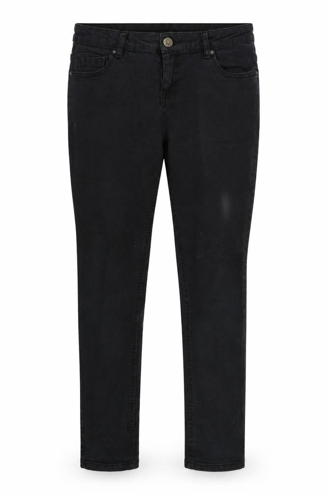 Denim & Co. Womens Black  Denim Straight Jeans Size 14 L28 in