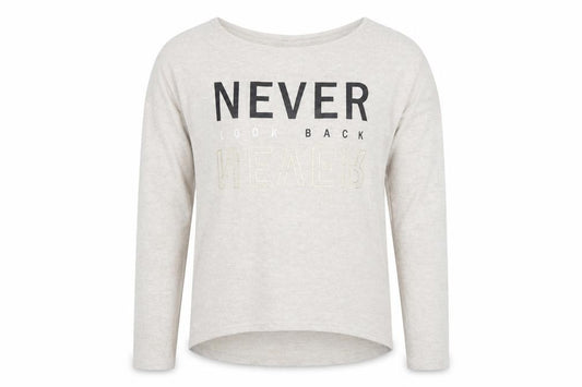 Front view of H&M girls’ beige jumper, size 14, years
