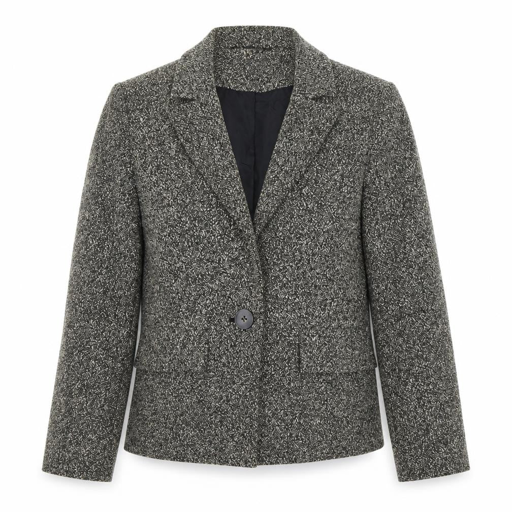 Front view of Principles women’s black jacket blazer, size UK 8