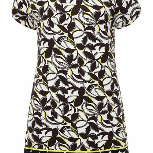 Clements Ribeiro Womens White Floral Rayon A-Line  Size S