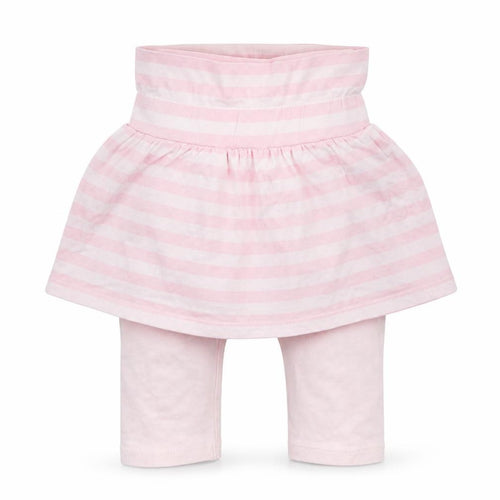 M&Co Girls Pink Striped  Flare Skort Size 6-9 Months