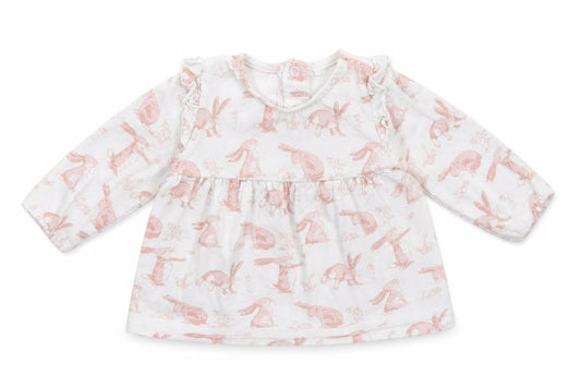 Front view of Tu Baby White Basic T-Shirt, size 3-6, Months