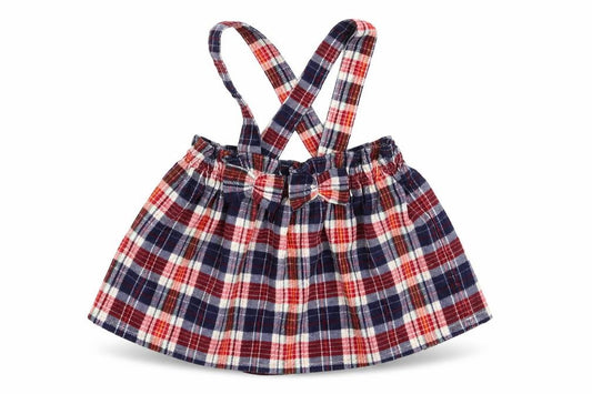 Front view of George girls’ multicoloured check flare skirt, size 0-3, months