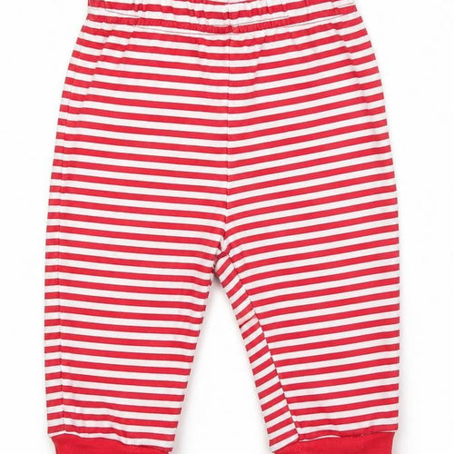 George Baby Red Striped  Capri Trousers Size 6-9 Months