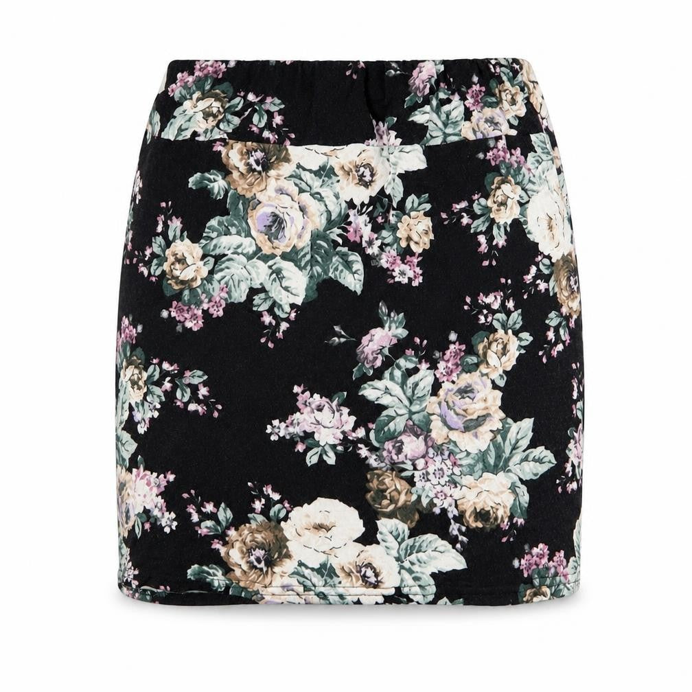 New Look Womens Black Floral  Straight & Pencil Set Size 10