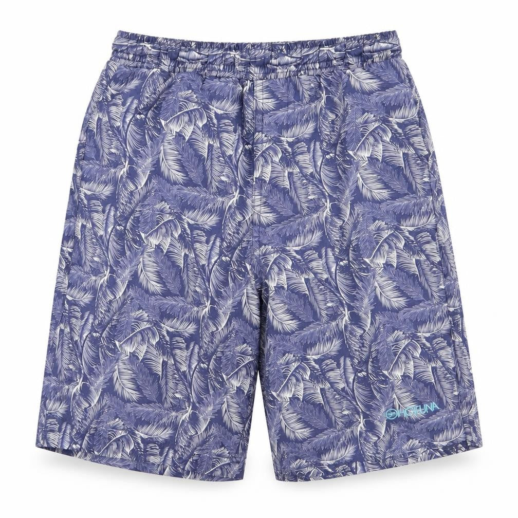preoworn Boys Blue Floral Ramie Bermuda Shorts Size 7 Years