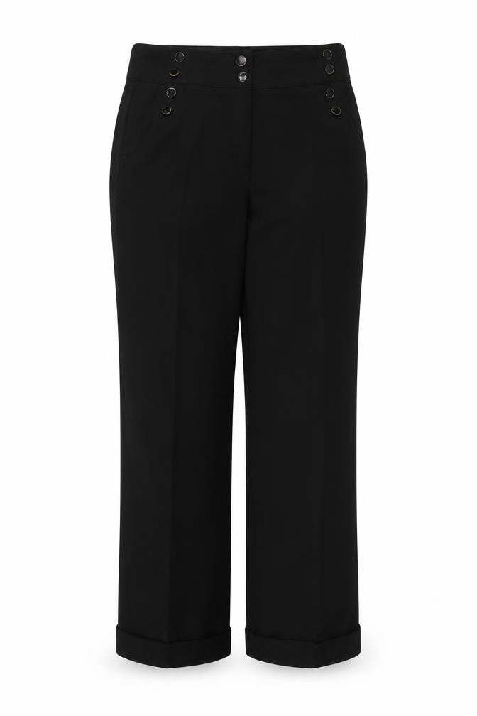Preworn Womens Black   Trousers  Size 16 L29 in