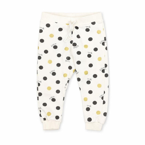 Primark Baby White Polka Dot  Sweatpants Trousers Size 12-18 Months