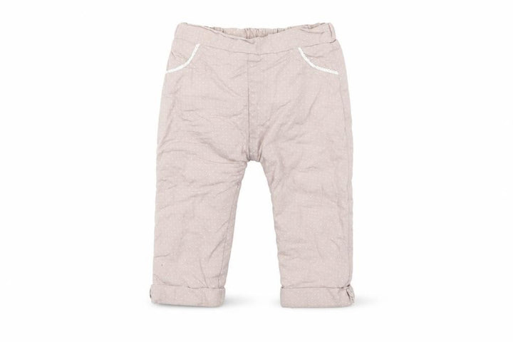 Nutmeg Girls Beige Polka Dot Windbreaker Trousers Size 9-12 Months