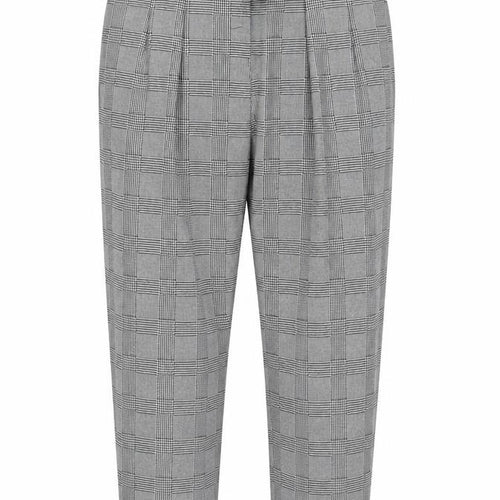 Preworn Womens Grey Houndstooth  Trousers  Size XL L26 in