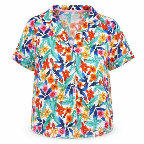 Matalan Womens Multicoloured Floral  Top Pyjama Top Size 10
