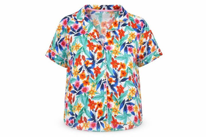 Matalan Womens Multicoloured Floral Top Pyjama Top Size 10