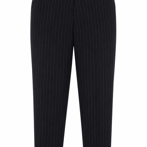 Marks and Spencer Womens Black Striped  Dress Pants Trousers Size 10 L27 in
