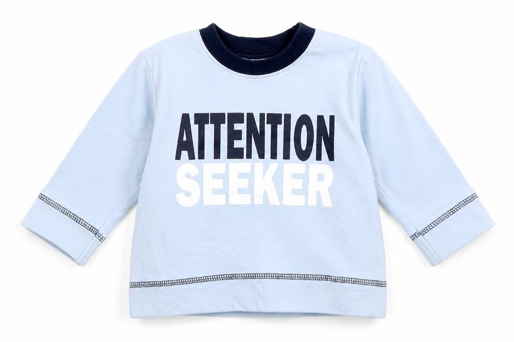 George Baby Blue   Basic T-Shirt Size 3-6 Months  - attention seeker