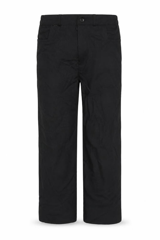 Front view of Preworn boys’ black trousers, size M