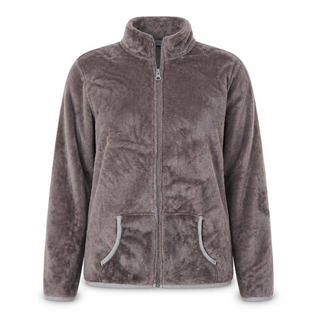 Avenue Womens Brown  Fleece Full Zip Jumper Size 8