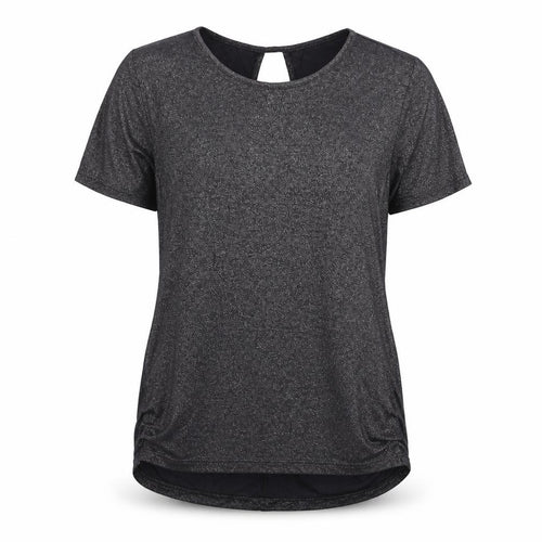 Oasis Womens Grey Houndstooth  Basic T-Shirt Size S