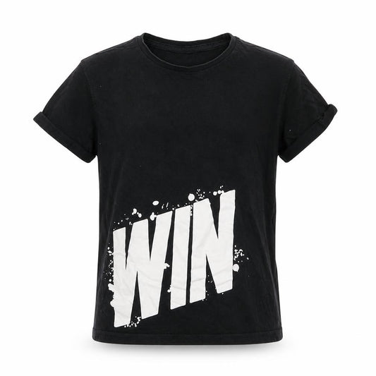 Front view of George boys’ black basic t-shirt, size 8-9, years