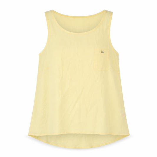 Front view of Atmosphere women’s yellow basic blouse, size UK 12
