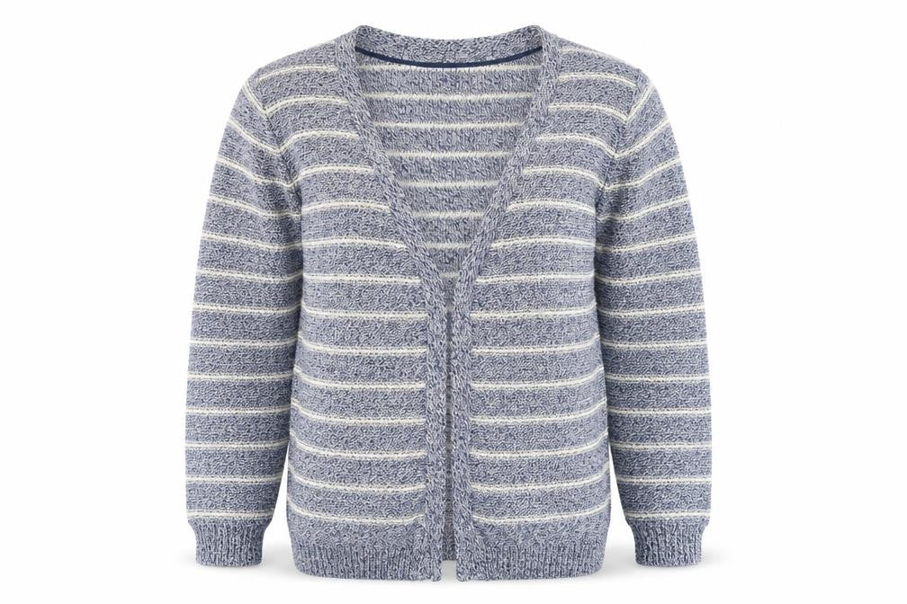 Atmosphere Womens Blue Striped  Cardigan Jumper Size 10