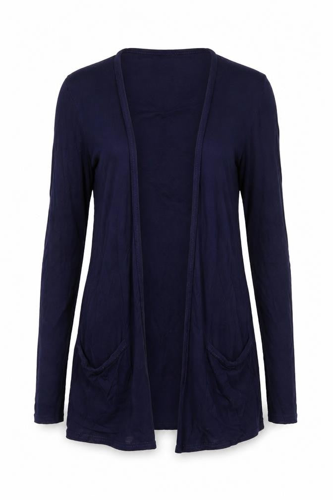 Decoy Womens Blue  Jersey Cardigan Jumper Size M