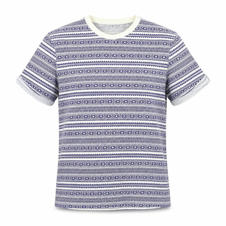 Topman Womens Blue Herringbone Basic T-Shirt Size S