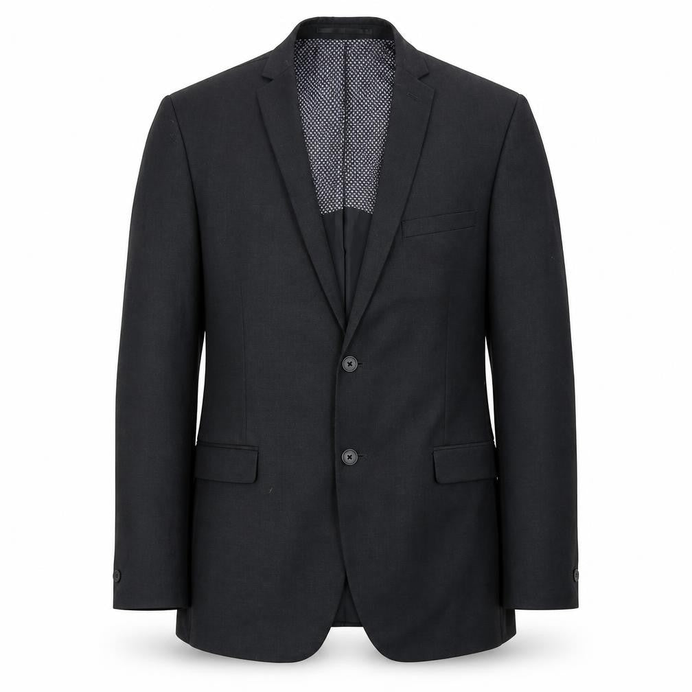 Front view of Red Herring men’s black jacket blazer, size 40