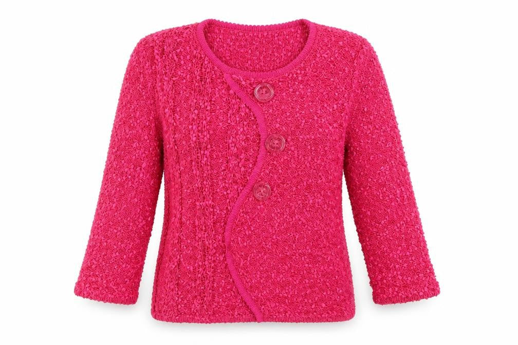 Elisabeth  Womens Pink   Cardigan Jumper Size M