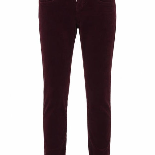 Hannah Montana Womens Red  Corduroy Skinny Jeans Size 8 L25 in