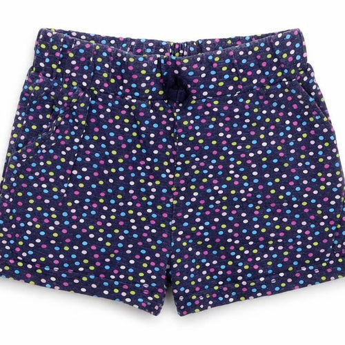 Diva Girls Blue Polka Dot  Sweat Shorts Size 4-5 Years
