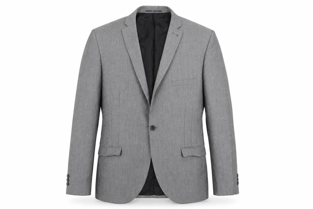 Front view of Ventura men’s grey jacket suit jacket, size 44